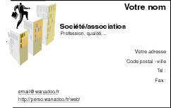 choisissez votre mod&egrave;le de carte de visite